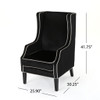 Elegant Velvet Club Chair With Tonal Piping Elegant Velvet Club Chair With Tonal Piping
