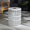 Modern Iron Solar Side Table With Built - In Light Modern Iron Solar Side Table With Built - In Light