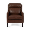Contemporary Club Chair With Upholstered Fabric And Rubberwood Legs Contemporary Club Chair With Upholstered Fabric And Rubberwood Legs