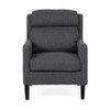 Contemporary Club Chair With Upholstered Fabric And Rubberwood Legs Contemporary Club Chair With Upholstered Fabric And Rubberwood Legs