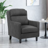 Contemporary Club Chair With Upholstered Fabric And Rubberwood Legs Contemporary Club Chair With Upholstered Fabric And Rubberwood Legs