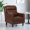 Contemporary Club Chair With Upholstered Fabric And Rubberwood Legs Contemporary Club Chair With Upholstered Fabric And Rubberwood Legs