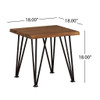 Zenith - Outdoor Industrial Accent Table (Set of 2) - Teak