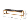 Cambria - Rustic 3 Seater Bench - Teak Cambria - Rustic 3 Seater Bench - Teak