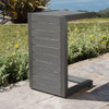 Aluminum Outdoor C - Shaped Side Table For Patio