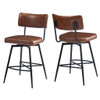 Retro Swivel Counter Stools (Set of 2)