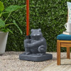 Whimsical - Frog Neptune Umbrella Base Concrete Whimsical - Frog Neptune Umbrella Base Concrete