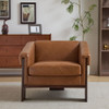 Sierra - Vintage Modern Accent Chair With Deep Cushions And Wide Armrests