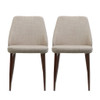 Modern Dining Chair With Iron Legs And Wood Finish Modern Dining Chair With Iron Legs And Wood Finish