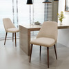Modern Dining Chair With Iron Legs And Wood Finish Modern Dining Chair With Iron Legs And Wood Finish
