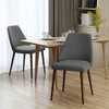 Modern Dining Chair With Iron Legs And Wood Finish Modern Dining Chair With Iron Legs And Wood Finish