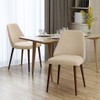 Modern Dining Chair With Iron Legs And Wood Finish Modern Dining Chair With Iron Legs And Wood Finish