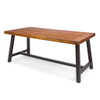 Outdoor Sandblast Finish Acacia Wood Dining Table