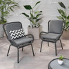 Outdoor Wicker Club Chair With Cushions (Set of 2) Outdoor Wicker Club Chair With Cushions (Set of 2)