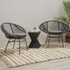 Cordella - Outdoor Woven Wicker Chairs With Cushions, (Set of 2) Cordella - Outdoor Woven Wicker Chairs With Cushions, (Set of 2)