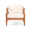 Outdoor Club Chair With Recessed Arms And Cushions Outdoor Club Chair With Recessed Arms And Cushions