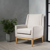 Modern Accent Chair With Padded Cushion Seat