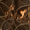 Thayer - Single Panel Iron Fireplace Screen With Geometric Design