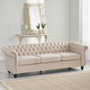 Chesterfield Style 3 Seater Sofa With Deep Button Tufting