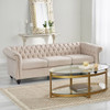 Chesterfield Style 3 Seater Sofa With Deep Button Tufting