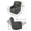 Contemporary Glider Recliner With Swivel Function