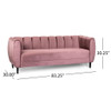 Miranda - Modern Glam Velvet 3 Seater Sofa Miranda - Modern Glam Velvet 3 Seater Sofa