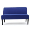 Contemporary Loveseat With Upholstered Fabric And Birch Wood Legs