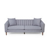 Contemporary 3 Seater Sofa With Plush Accents Contemporary 3 Seater Sofa With Plush Accents