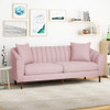 Contemporary 3 Seater Sofa With Plush Accents Contemporary 3 Seater Sofa With Plush Accents
