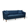 Contemporary 3 Seater Sofa With Plush Accents Contemporary 3 Seater Sofa With Plush Accents