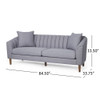 Contemporary 3 Seater Sofa With Plush Accents Contemporary 3 Seater Sofa With Plush Accents