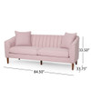 Contemporary 3 Seater Sofa With Plush Accents Contemporary 3 Seater Sofa With Plush Accents