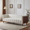 Contemporary 3 Seater Sofa With Tufted Design Contemporary 3 Seater Sofa With Tufted Design