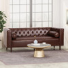 Contemporary 3 Seater Sofa With Tufted Design Contemporary 3 Seater Sofa With Tufted Design