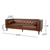 Contemporary 3 Seater Sofa With Tufted Design Contemporary 3 Seater Sofa With Tufted Design