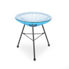 Nusa - Modern Rattan Side Table With Tempered Glass Top