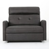 Alma - Contemporary Upholstered Loveseat Recliner - Slate