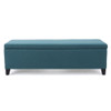 Contemporary Storage Ottoman Bench With Polyester Upholstery