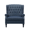 Dunham - Contemporary Fabric Tufted Oversized Pushback Recliner