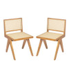 Chandigarh Dining Room Chairs With Natural Rattan (Set of 2) Chandigarh Dining Room Chairs With Natural Rattan (Set of 2)