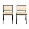 Chandigarh Dining Room Chairs With Natural Rattan (Set of 2) Chandigarh Dining Room Chairs With Natural Rattan (Set of 2)