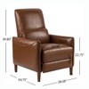 Upholstered Push Recliner Chair With Rubber Wood Legs For Living Room Upholstered Push Recliner Chair With Rubber Wood Legs For Living Room