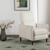 Upholstered Push Recliner Chair With Rubber Wood Legs For Living Room Upholstered Push Recliner Chair With Rubber Wood Legs For Living Room