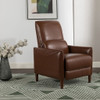 Upholstered Push Recliner Chair With Rubber Wood Legs For Living Room Upholstered Push Recliner Chair With Rubber Wood Legs For Living Room