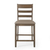Farmhouse Upholstered Wood Counter Stools