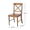 Dining Chair With X Shaped Back (Set of 2) Dining Chair With X Shaped Back (Set of 2)