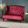 Nurturing - Upholstered Loveseat With Wing Back And Diamond Tufting Nurturing - Upholstered Loveseat With Wing Back And Diamond Tufting