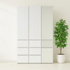 Elise - Modular Closet System With Mirror For Custom Storage Solutions - White