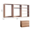 Devi - Wall Mounted Wood Closet System & Modular Units Devi - Wall Mounted Wood Closet System & Modular Units