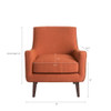 Accent Chair Upholstered With Legs - Burnt Orange Accent Chair Upholstered With Legs - Burnt Orange